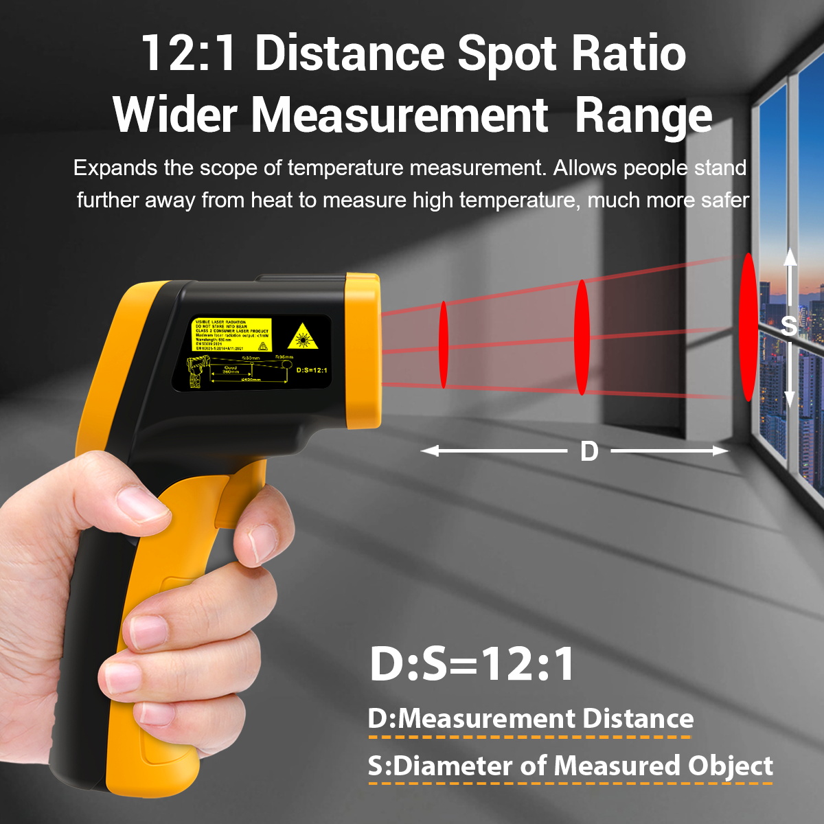 LAOLAU JD 16 Infrared Thermome - огляд і ціна Industrial Laser Temperature Sensor