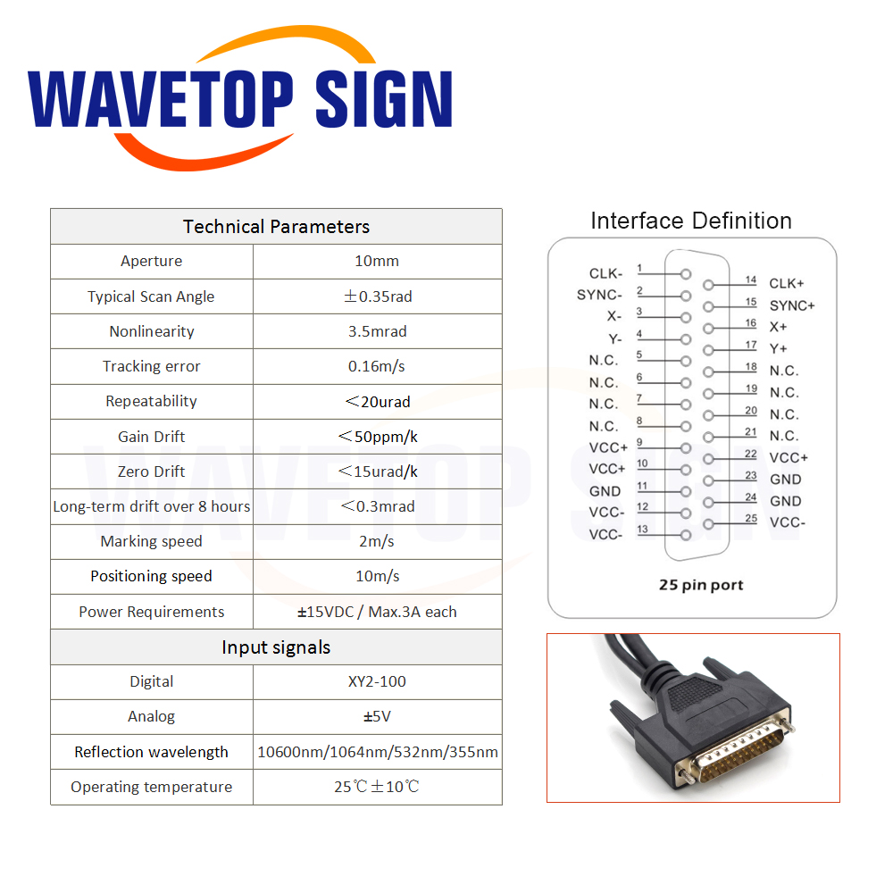 WaveTopSign 355nm Digital Lase - огляд і ціна Galvo Scan Head