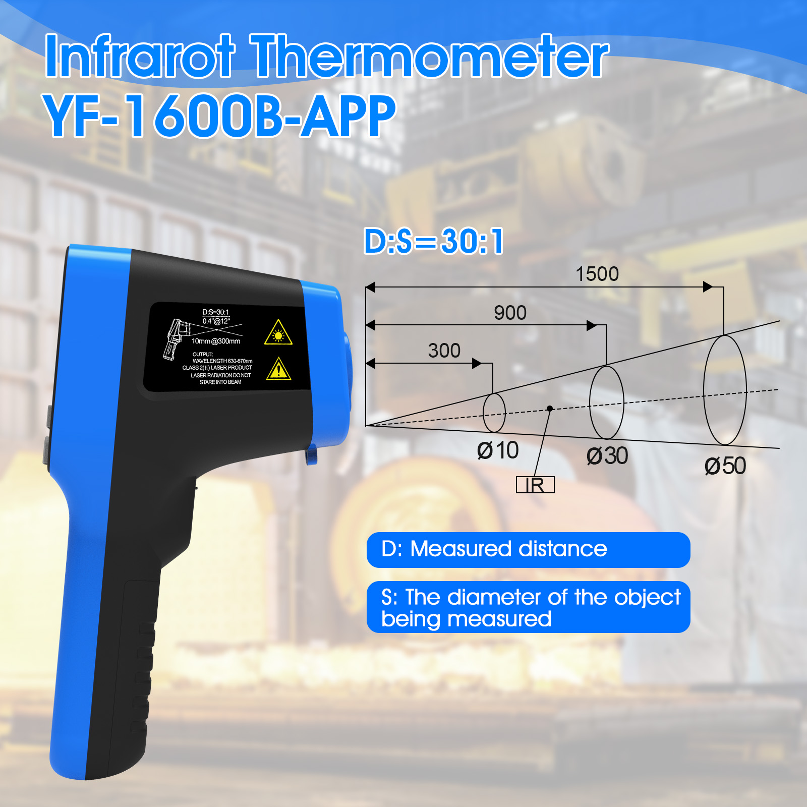 Industrial Thermometer Gun -50 - огляд і ціна Industrial Laser Types