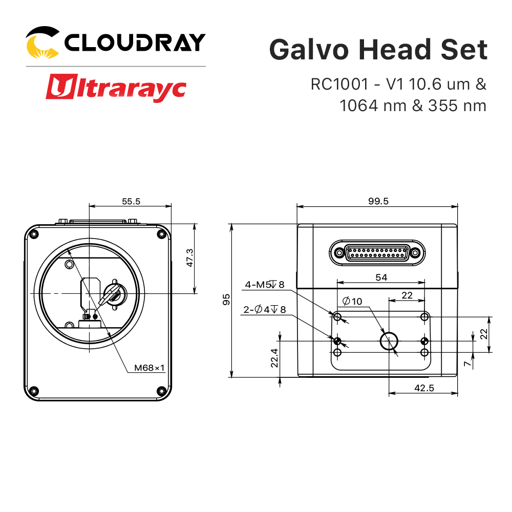 Ultrarayc RC1001-V1 Scanning G - огляд і ціна Galvo Scan Head