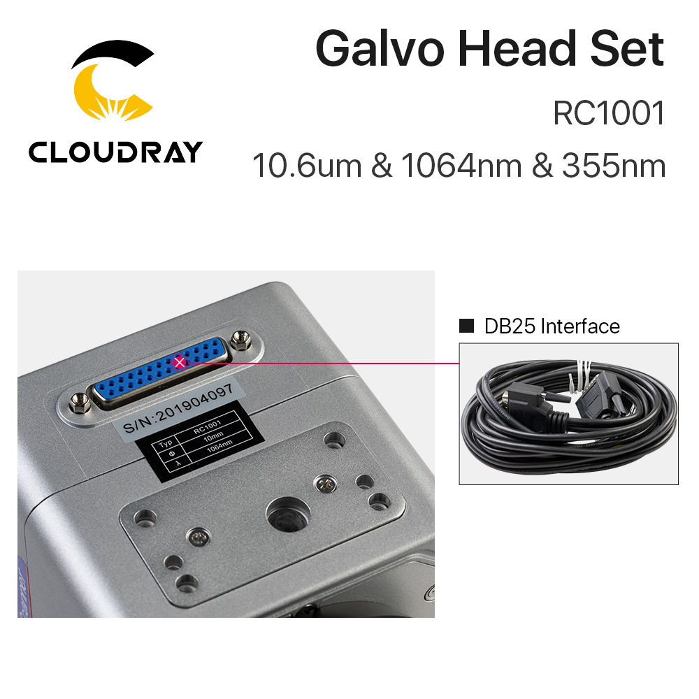 Cloudray RC1001 Fiber Laser Sc - огляд і ціна Galvo Scan Head