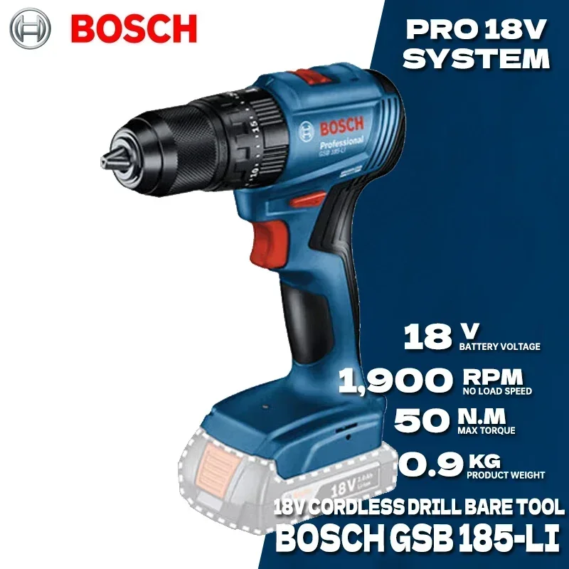 BOSCH GSB 185-LI Brushless Cor - огляд і ціна Bosch Drill Gsb 18V