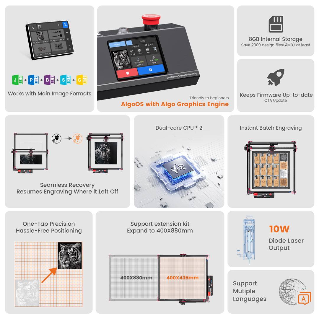 AlgoLaser DIY KIT MK2 10W Lase - огляд і ціна Laser Nozzle Ceramic