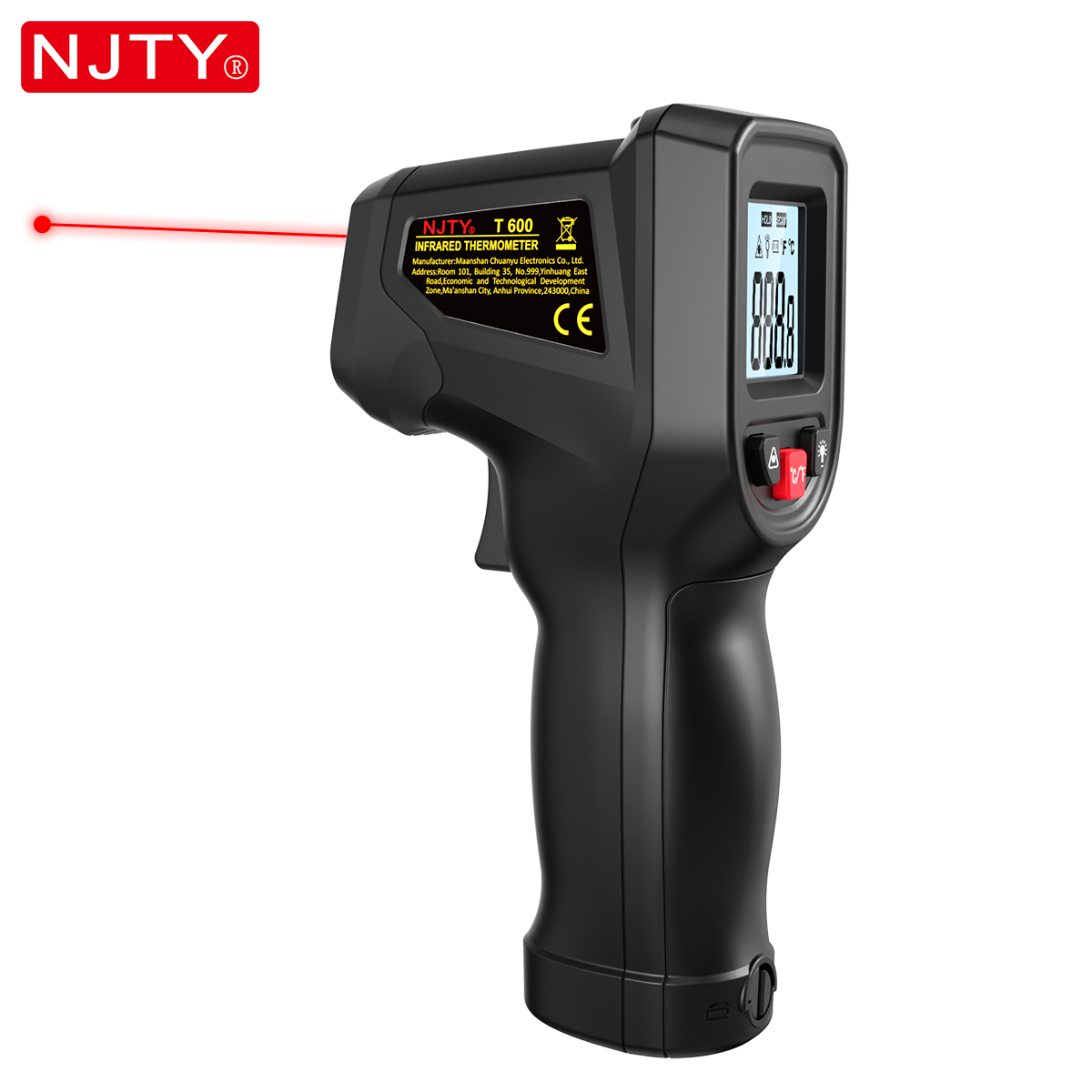NJTY T600 Infrared Thermometer - огляд і ціна Industrial Laser Temperature Sensor
